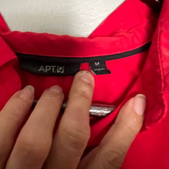 Apt 9 Women’s Red Button Down- M - Picture 2 of 2